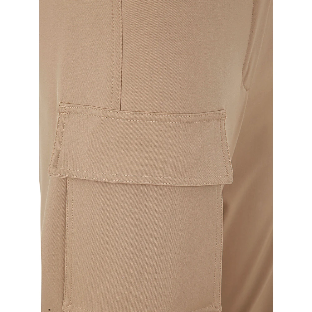 Max Mara Kameel Cargo Broek Brown Dames