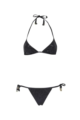 Metallisk Svart Bikini
