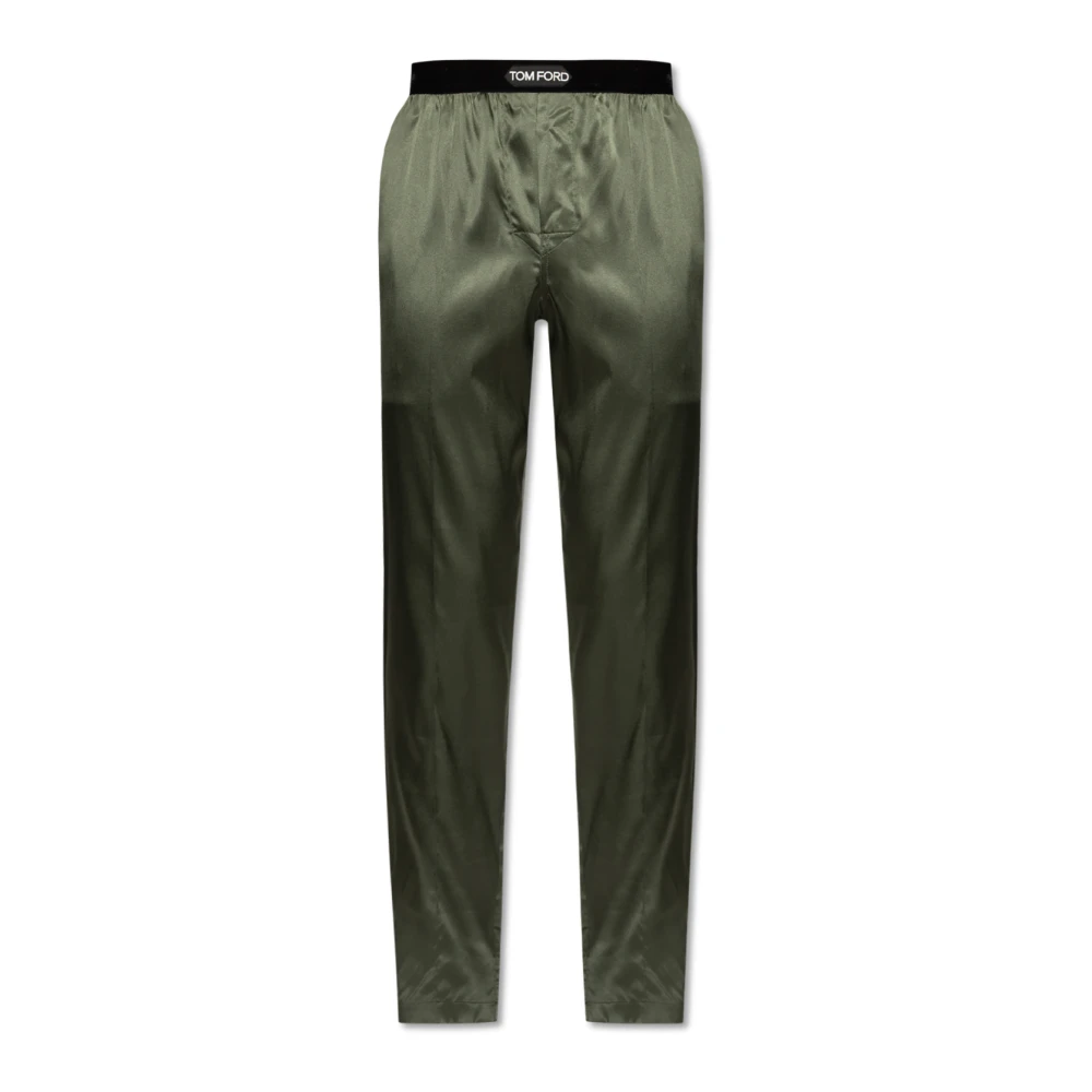 Tom Ford Herr Grön Nattkläder M, Sidens Pyjamasbyxor