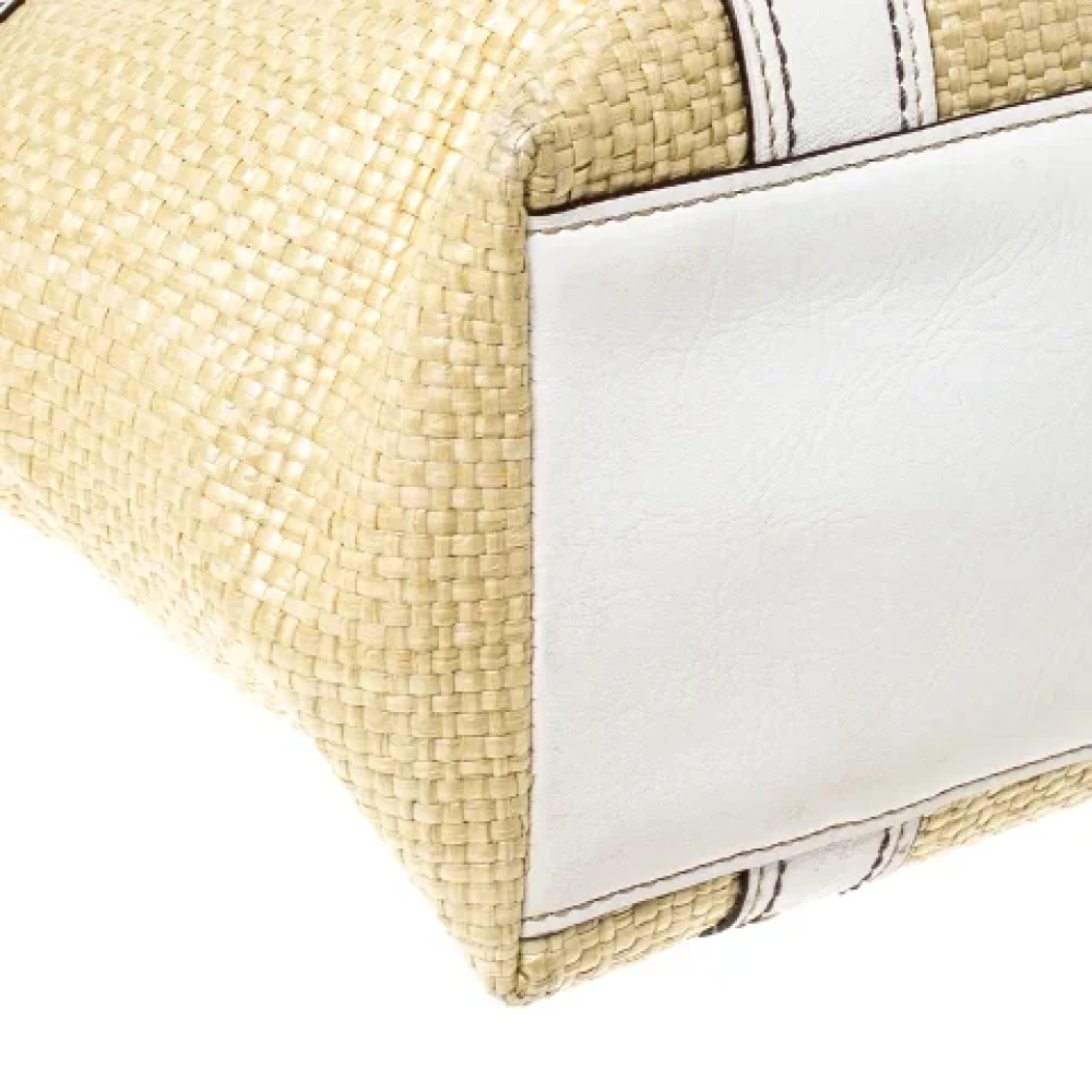 Coach Pre-owned Leather totes Beige Dames
