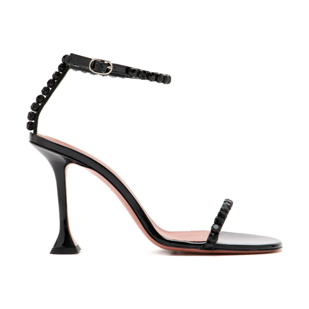 Amina Muaddi Mujer Negro Zapatos, Talla: 36 1/2 Eu