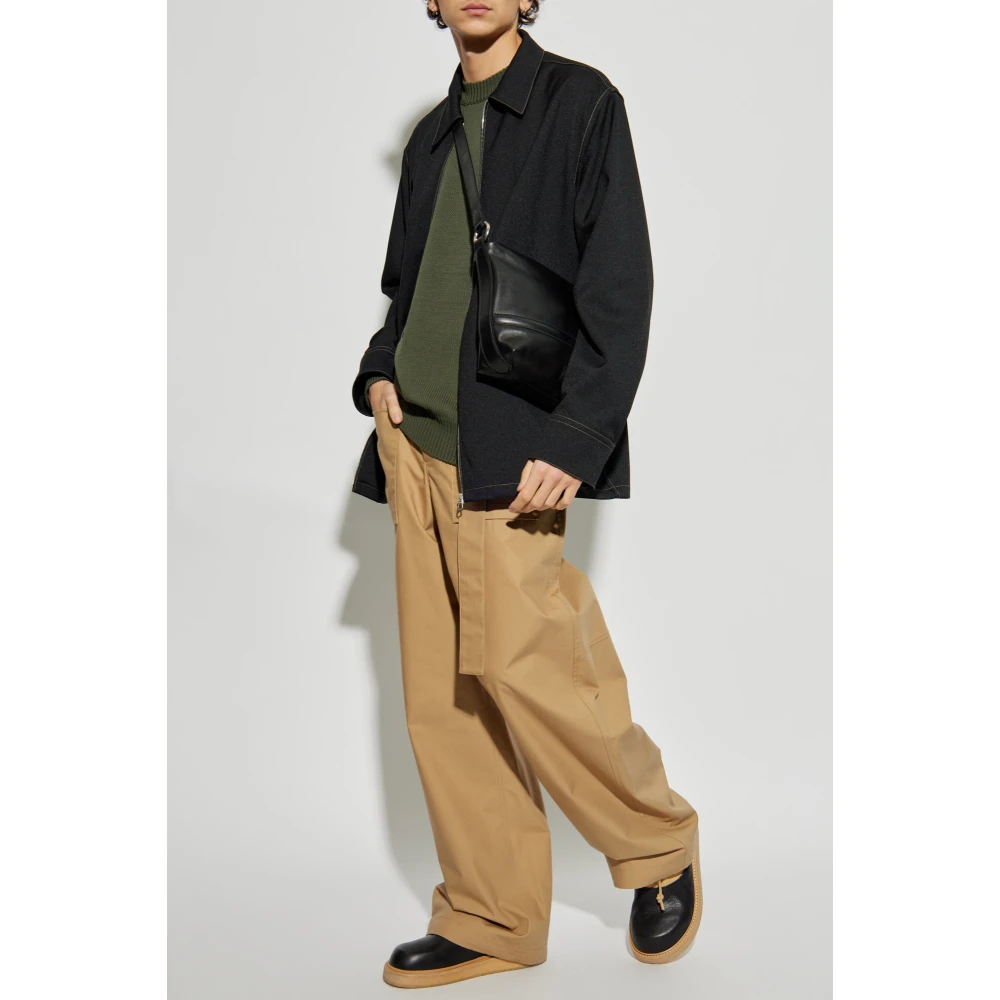 Jil Sander Losse pasvorm jas Black Heren