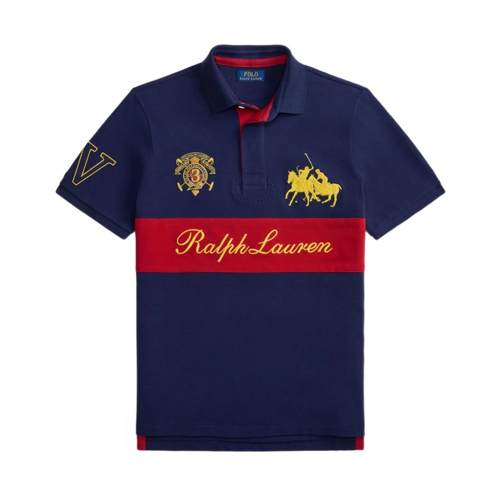 Polo Ralph Lauren Men's Blue Polo Shirts, M, Polo Shirt