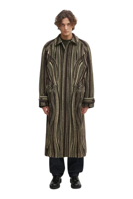 Leaf Stripe Coat