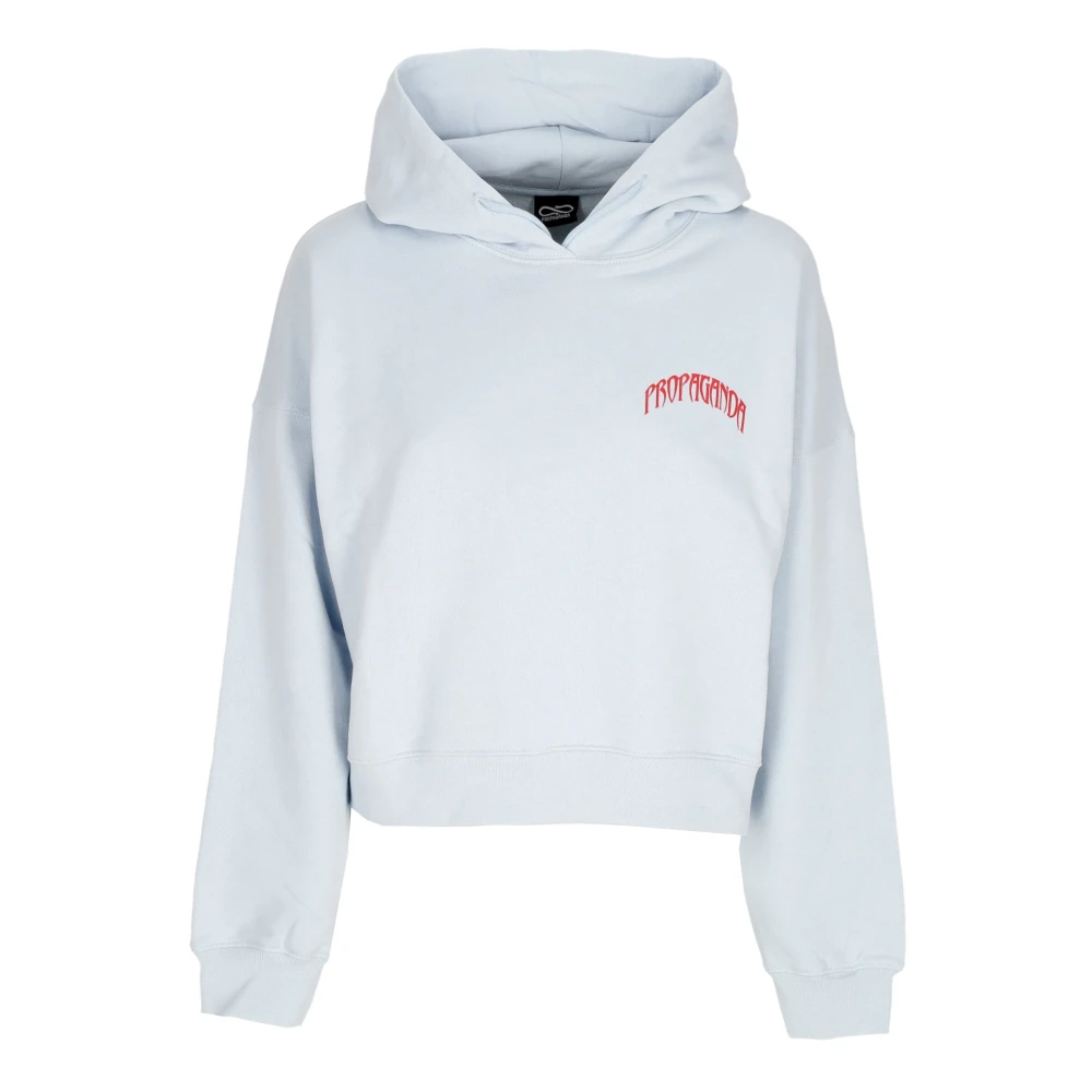 Propaganda Lichte Hoodie met Driehoekige Print Blue Dames