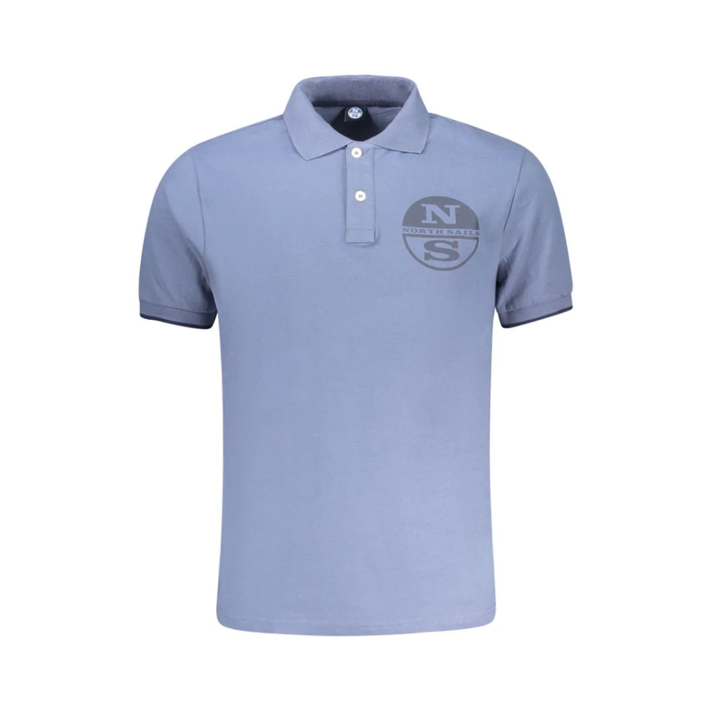 North Sails Mannelijk Blauw Tops Heren, M, Katoen, Katoenen Poloshirt