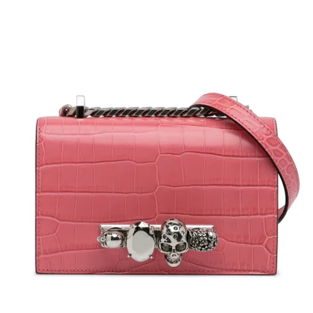 Alexander McQueen Pre-owned Leather shoulder-bags Pink Dames