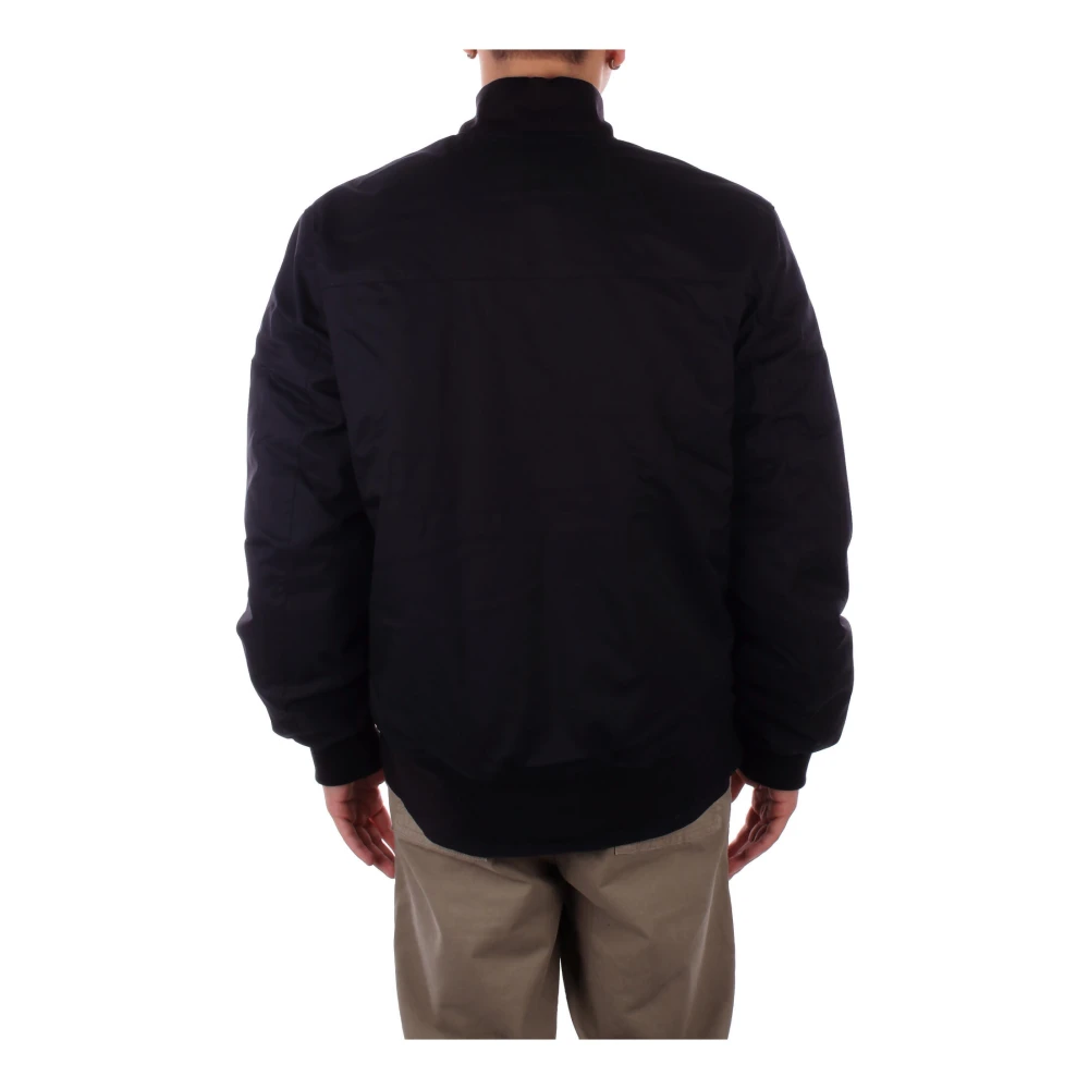 Dickies Zwarte Logo Front Zip Jas Black Heren