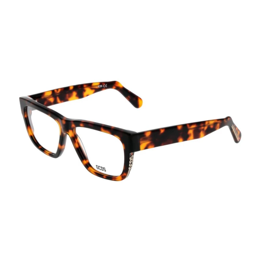 Gcds Unisex Brown Rectangle Optical Frames With Demo Lenses