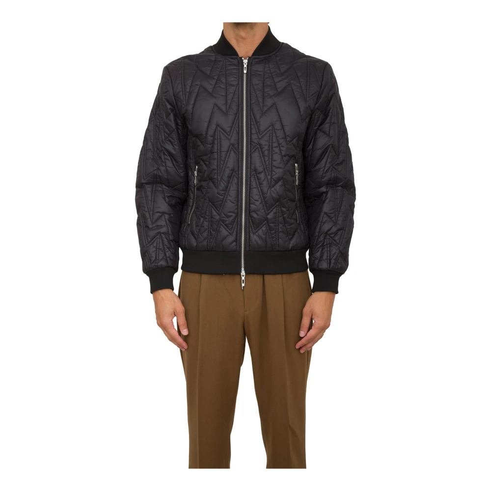Antony Morato Zwarte Nylon Regular Fit Bomberjack Black Heren