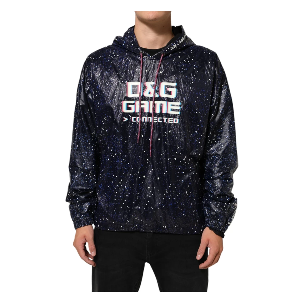 Dolce & Gabbana Hooded Sweatshirt - Male - Sweatshirts - Blue - L - Sweatshirts & Hoodies - Image 3