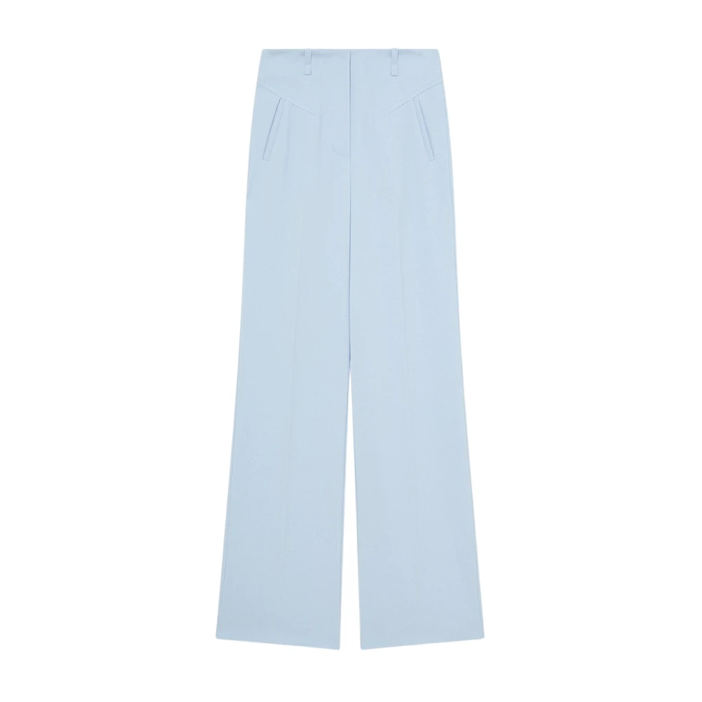 PATRIZIA PEPE Essentiële Palazzo Wijde Broek Blue Dames