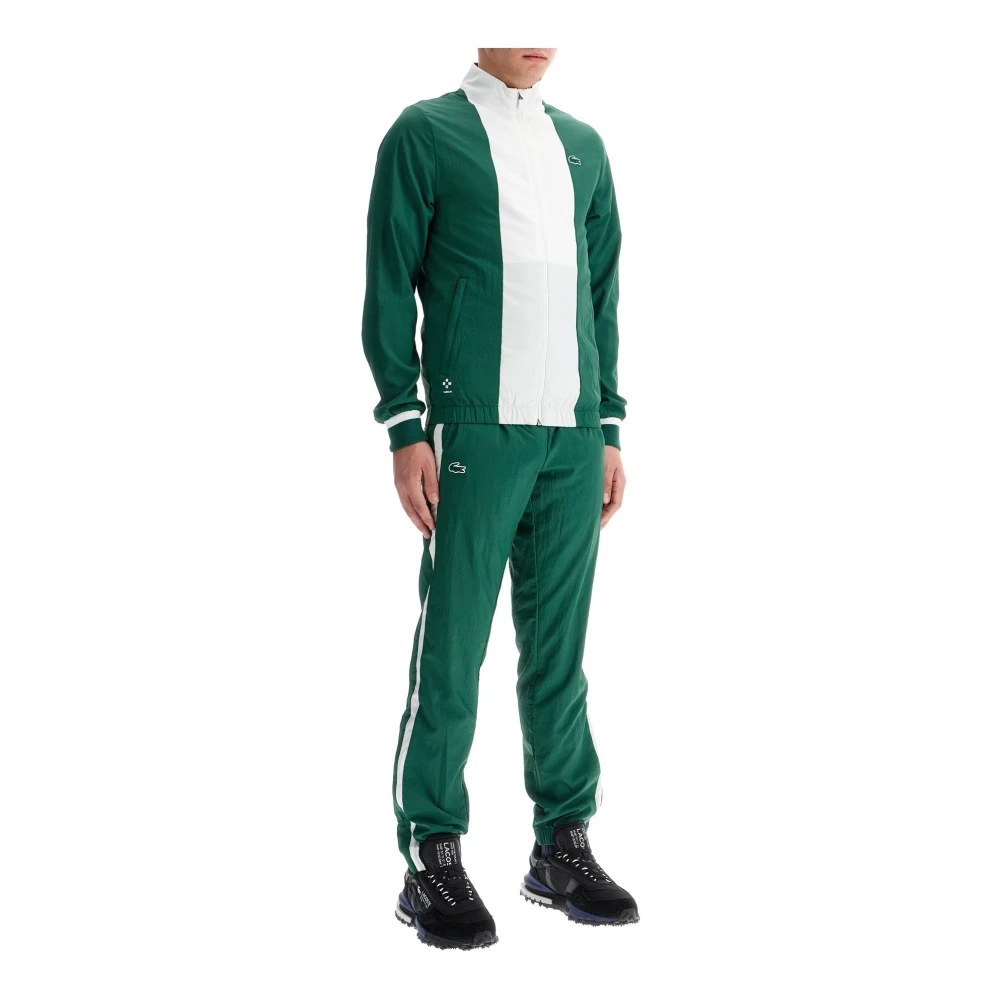 Lacoste Sporty Mesh Jumpsuit Green Heren
