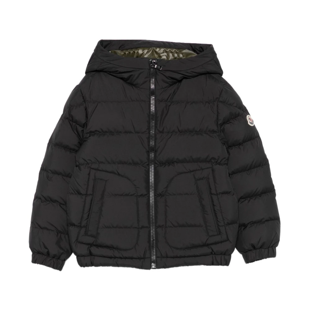 Moncler Kids' Lightweight Medium Puffer Jacket - Black 999 - Size 10Y - Image 2
