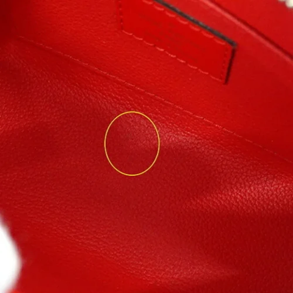 Louis Vuitton Vintage Pre-owned Leather pouches Red Dames