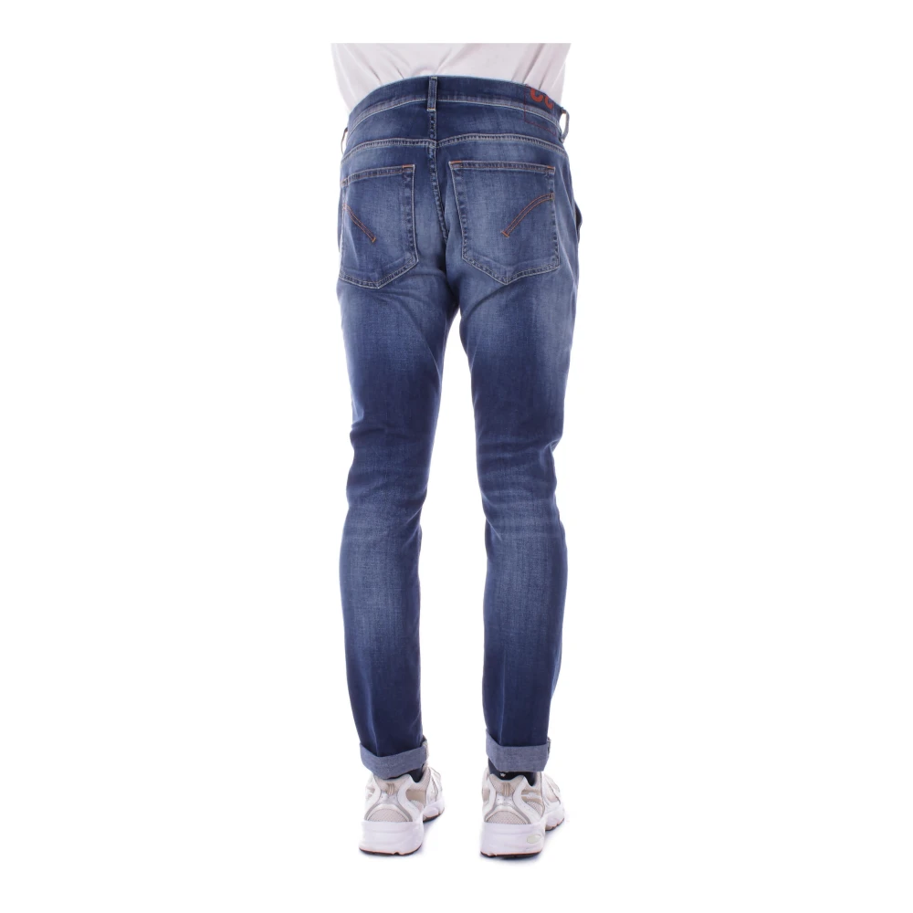 Dondup Denim Jeans met Logo Achterzak Blue Heren