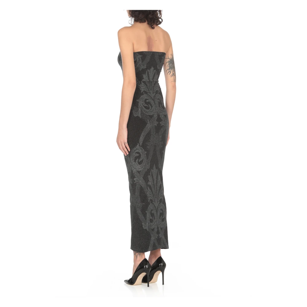 Wolford Zwarte mouwloze jurk met hartvormige halslijn Black Dames