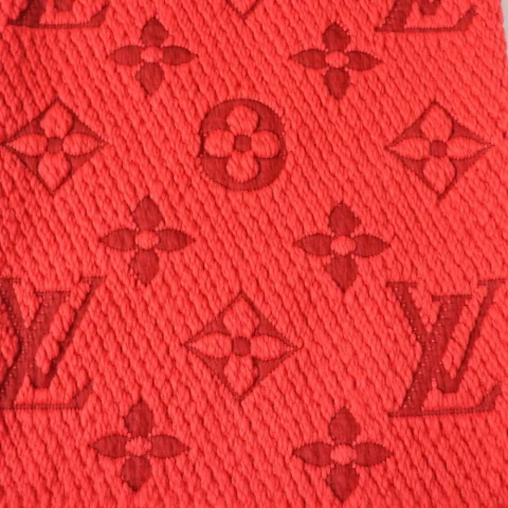 Louis Vuitton Vintage Pre-owned Wool scarves Orange Dames