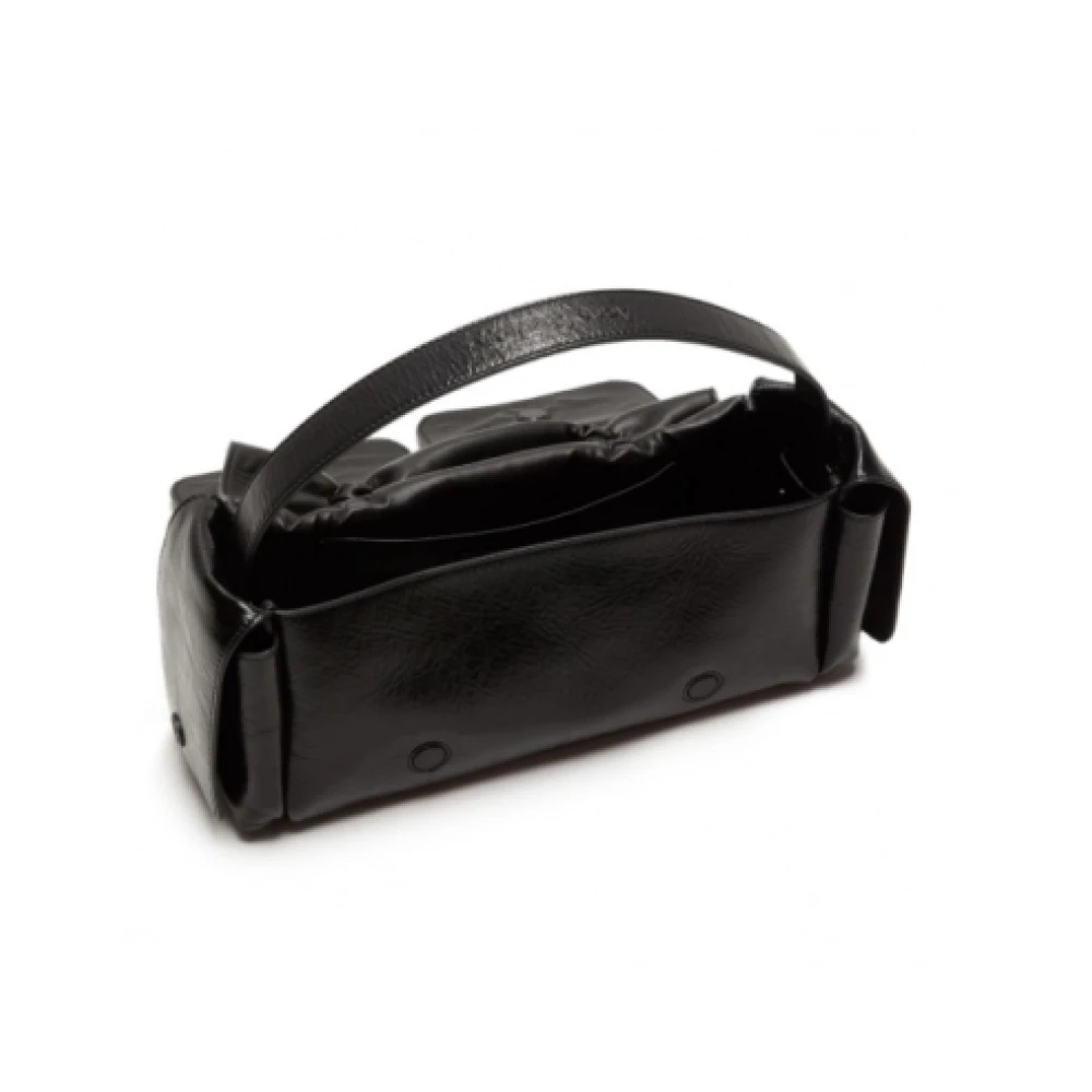 Acne Studios Zwarte Multi-Pocket Knoop Tas Black Dames