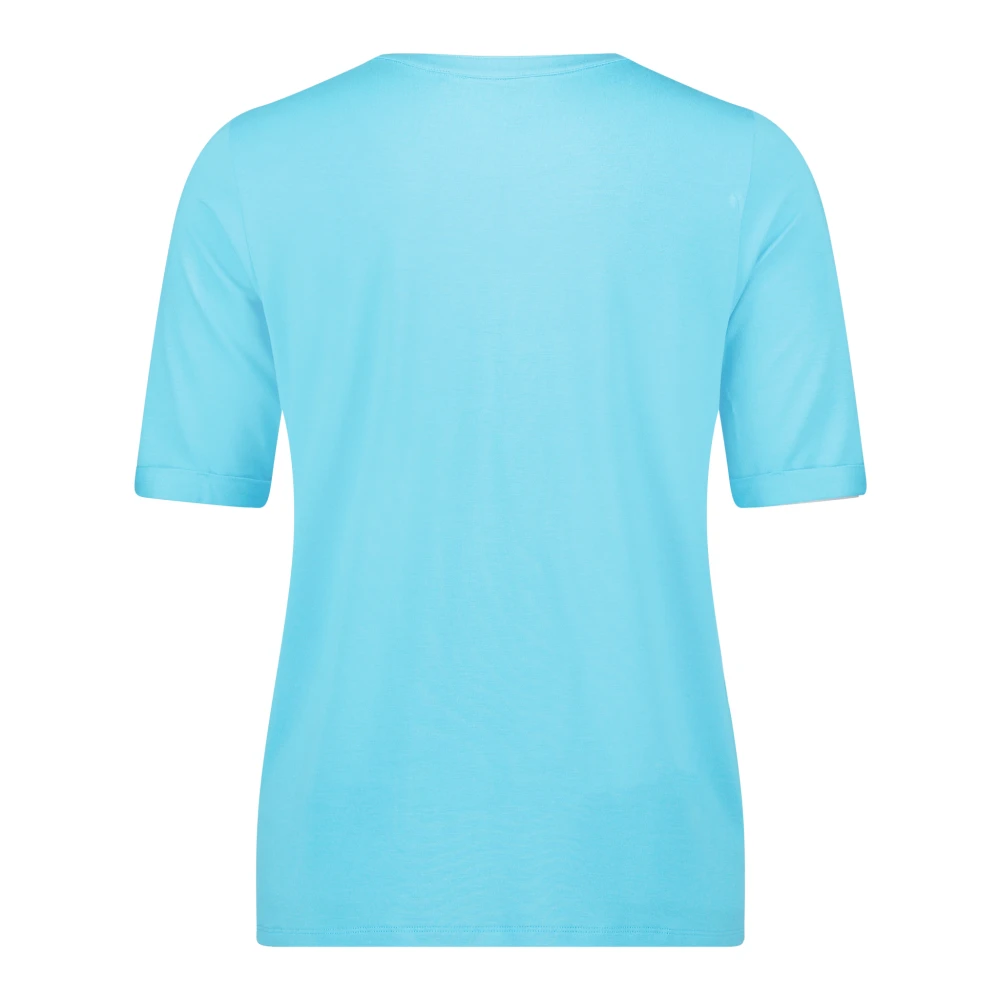 Betty Barclay Feminine V-hals Blouse Shirt Blue Dames