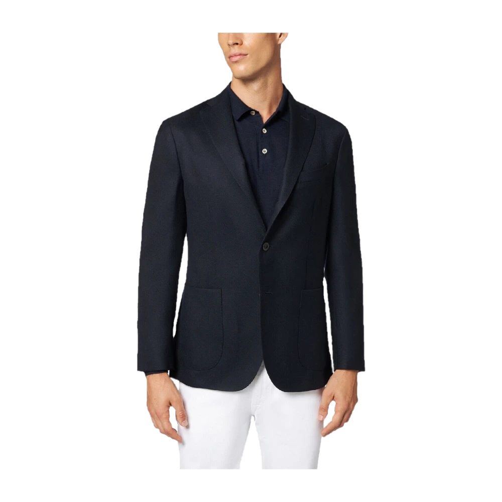 Boglioli Heren Wol Four Season Blazer Black Heren
