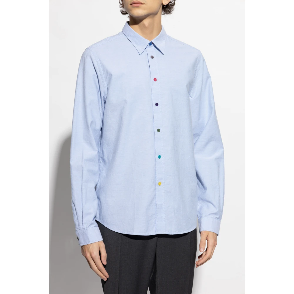 PS By Paul Smith Katoenen shirt Blue Heren