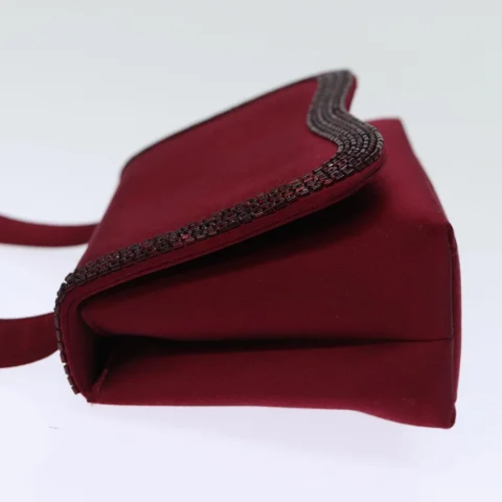 Chanel Vintage Pre-owned Fabric chanel-bags Red Dames