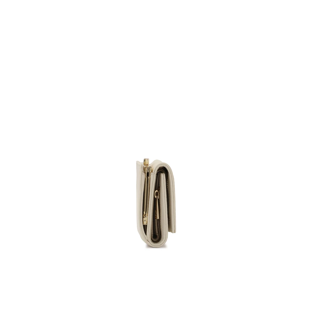 Kazar Crème kleine leren portemonnee Beige Dames