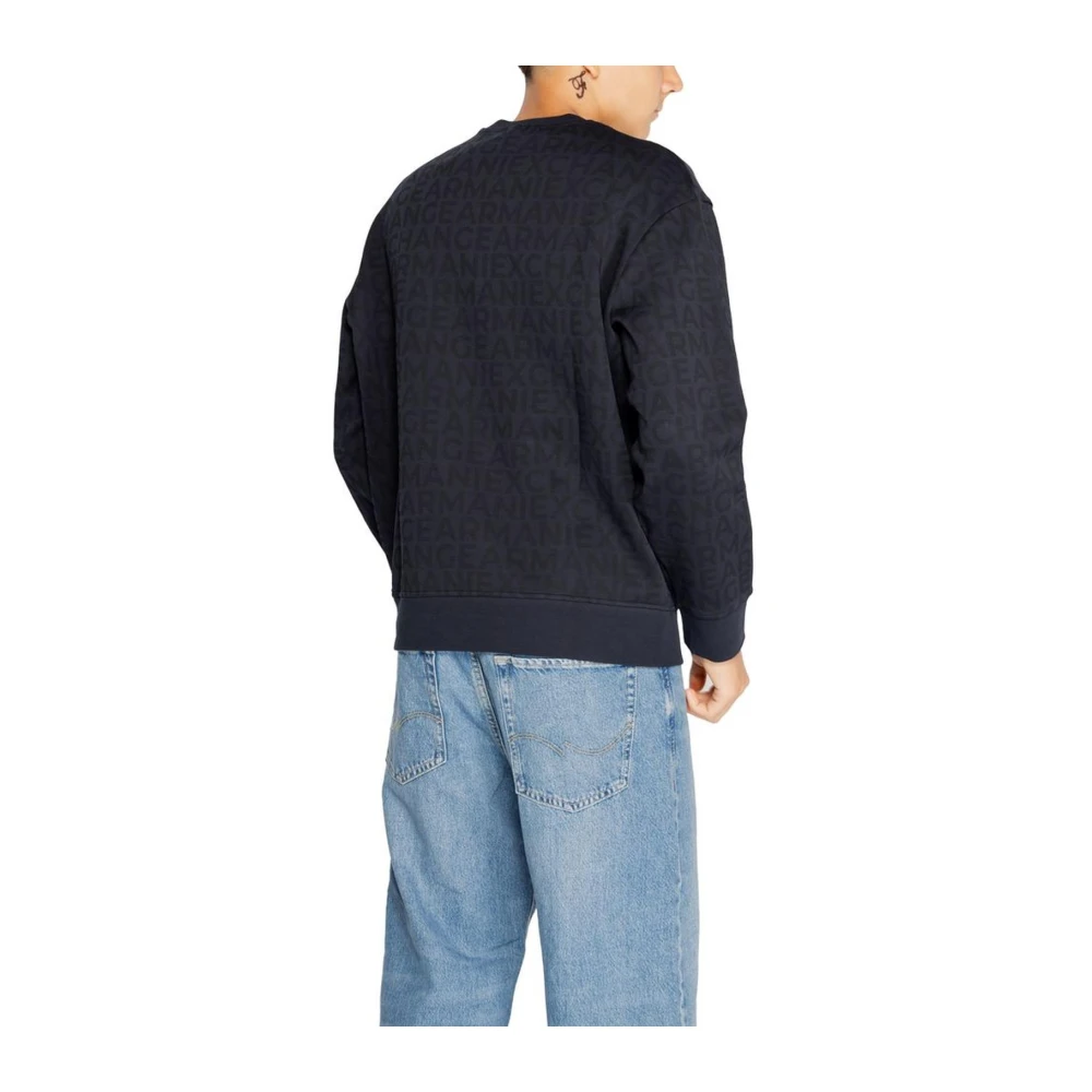 Armani Exchange Katoenmix trui met elastaan Blue Heren