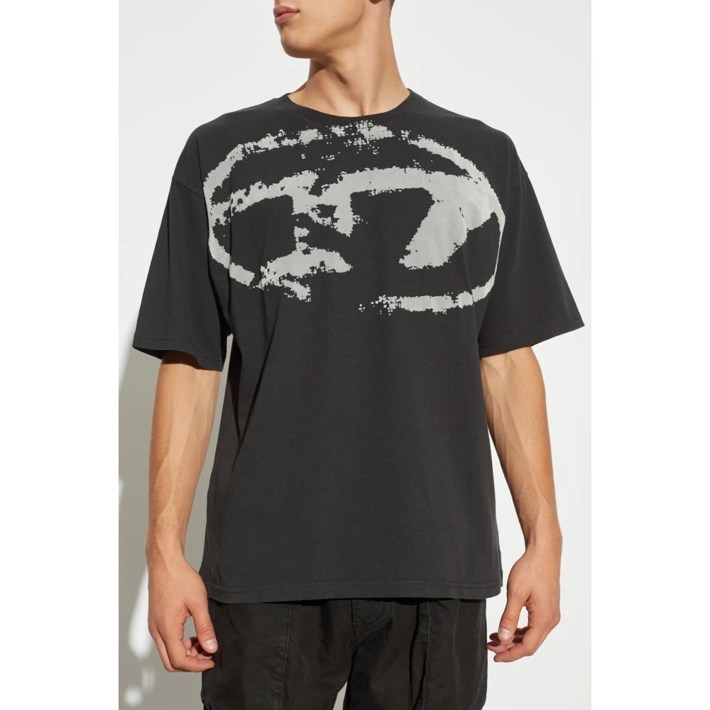 Diesel T-shirt T-Boxt-N14 Black Heren
