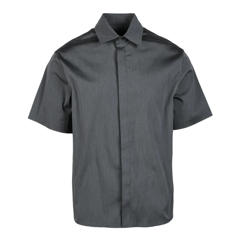 Neil Barrett Stijlvolle Shirt met Katoenmix Gray Heren