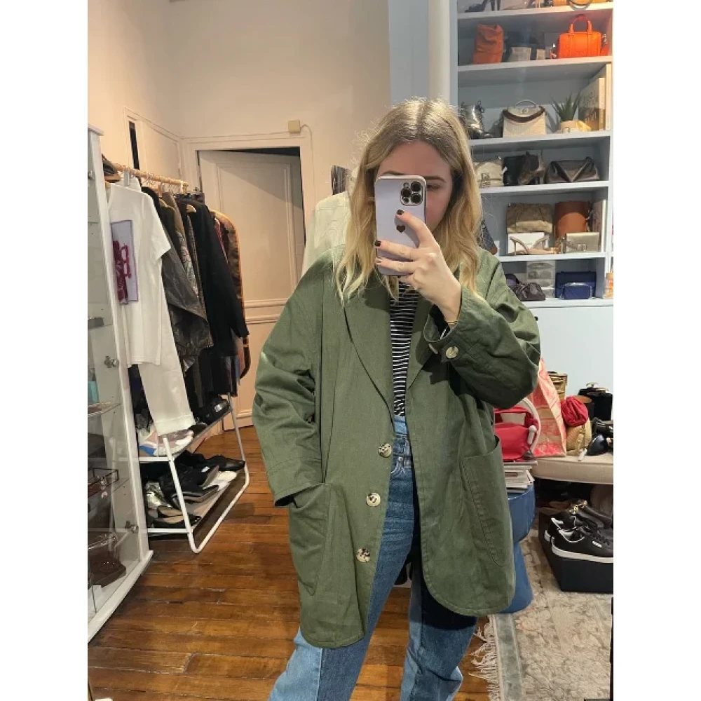 Isabel Marant Pre-owned Cotton outerwear Green Dames