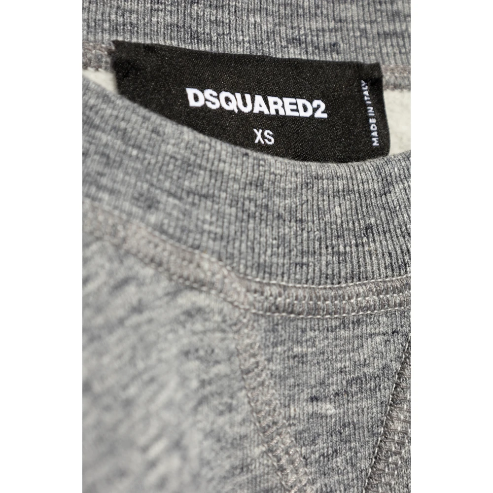 Dsquared2 Sweatshirt met logo Gray Dames