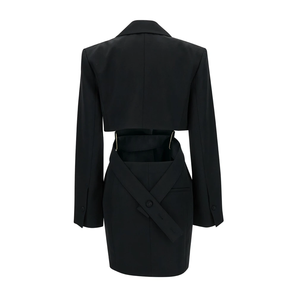 Jacquemus Zwarte jurken LA Robe Bari Black Dames