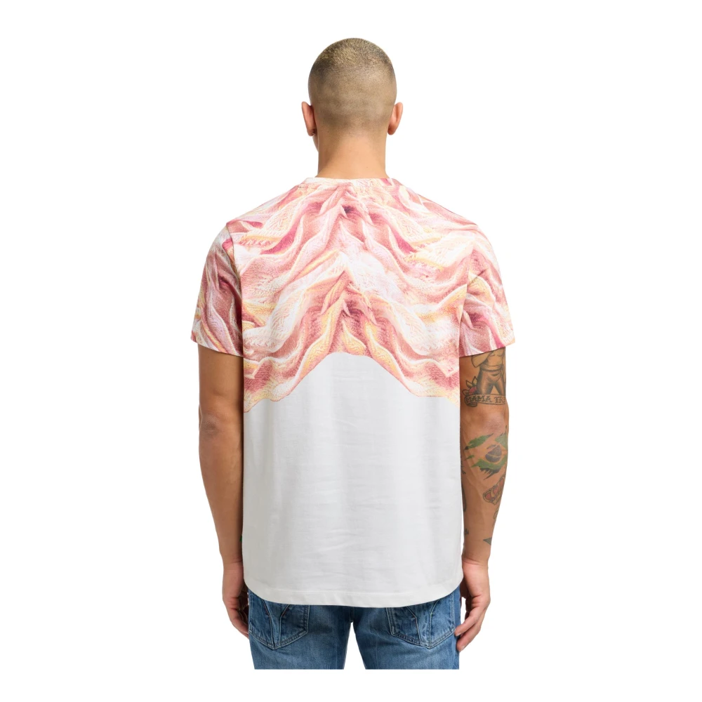 carlo colucci Gebreid T-shirt Stedelijke Elegantie Orange Heren