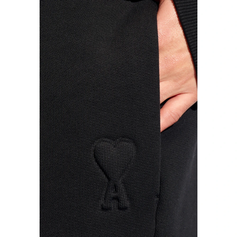 Ami Paris Sweatpants met logo Black Heren