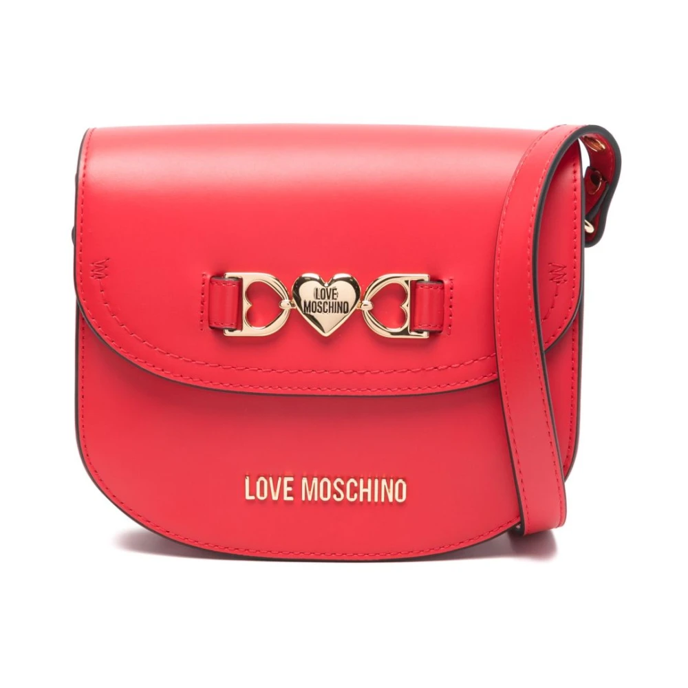 Love Moschino Rode Schoudertas voor Vrouwen Pink Dames