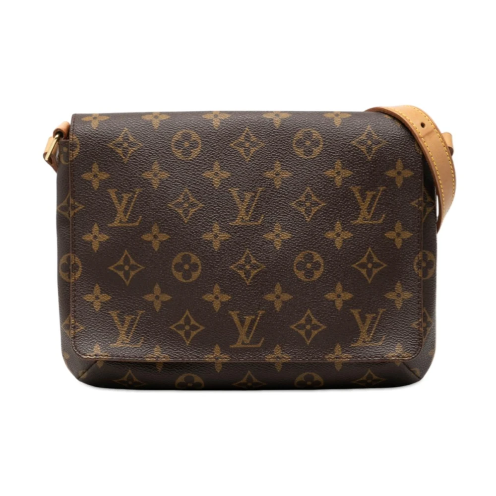 Louis Vuitton Vintage Women's Brown Pre-Owned Monogram Canvas Shoulder Bag