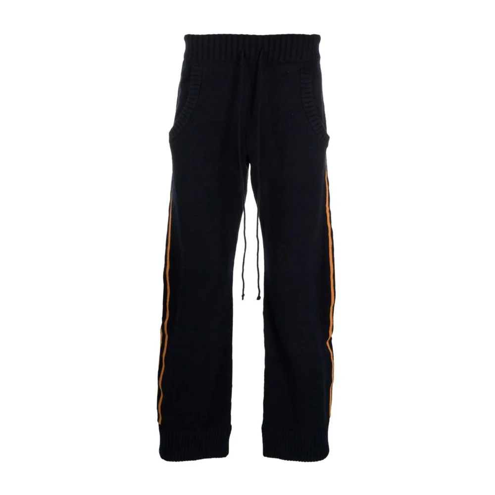 Maison Margiela Blauwe Wollen Broek Blue Heren