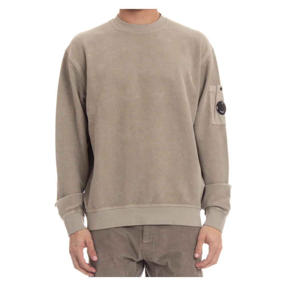 C.P. Company Unieke Crewneck Sweater met Stijlvolle Details Beige Heren