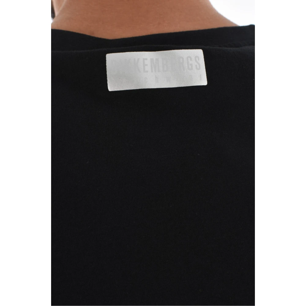 Bikkembergs Bedrukt Katoenen T-shirt Zwart Black Heren