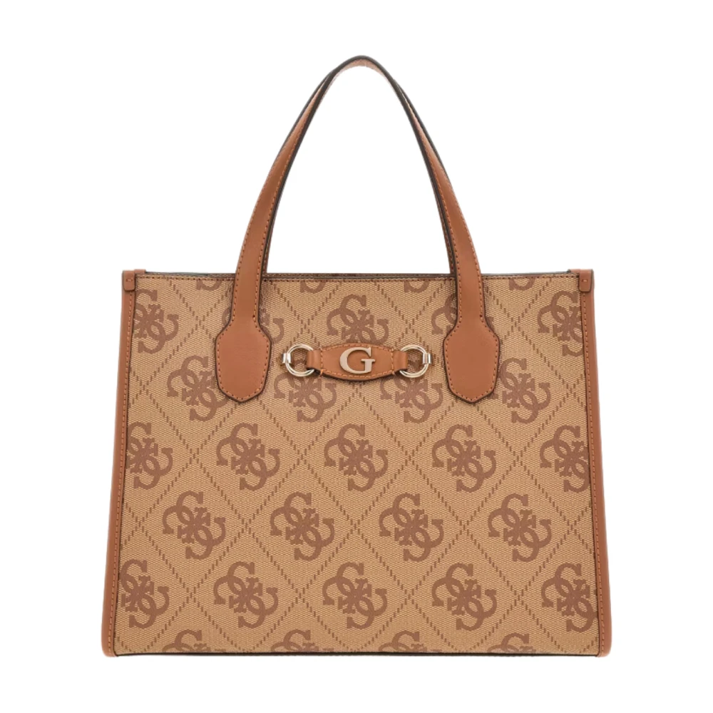 Guess Stilfull 2 Fack Tote Väska Latte Brown, Dam