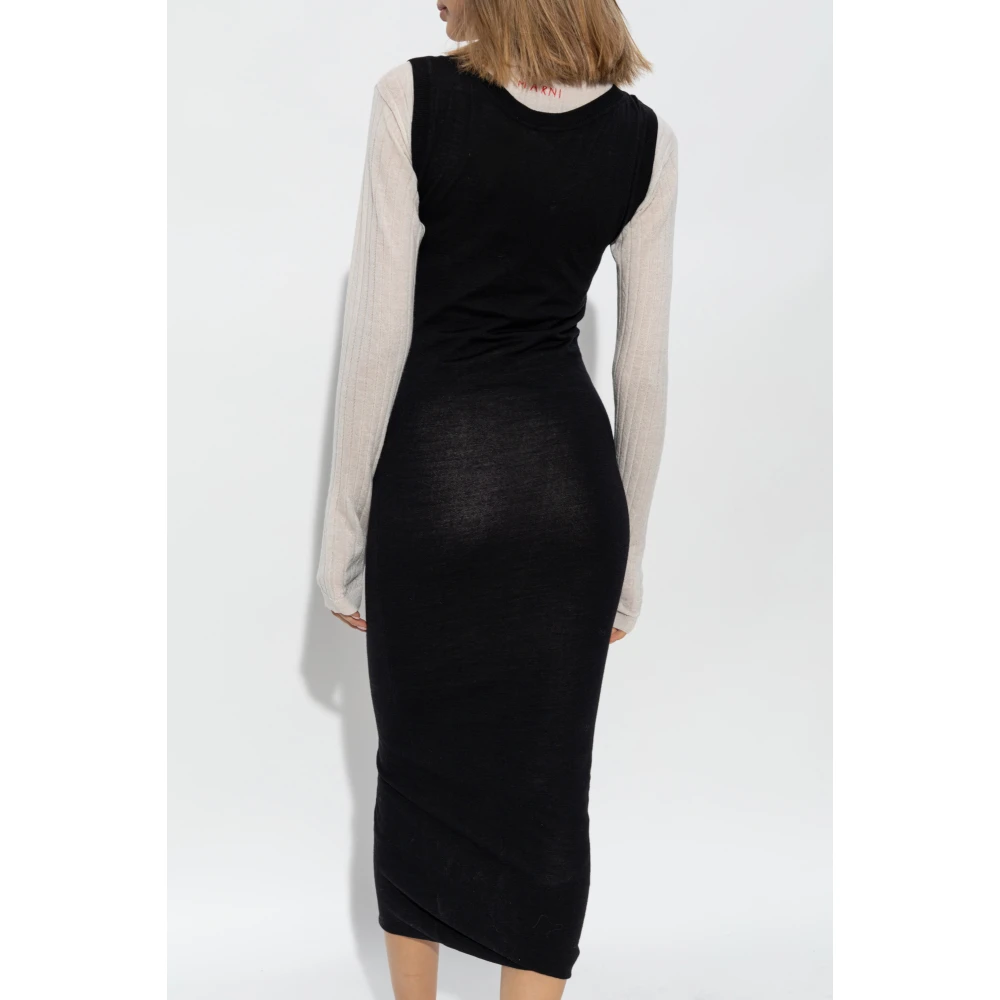 Marni Wollen jurk Black Dames