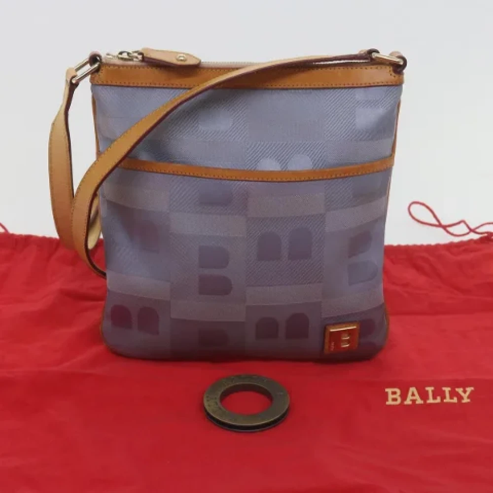 Bally Pre-owned Canvas shoulder-bags Blue Dames