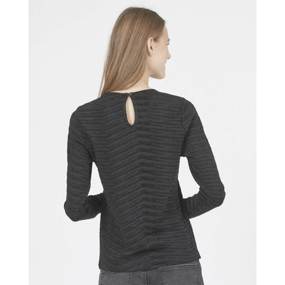 Sisters Point Lange Mouw Vixa Blouse Black Dames
