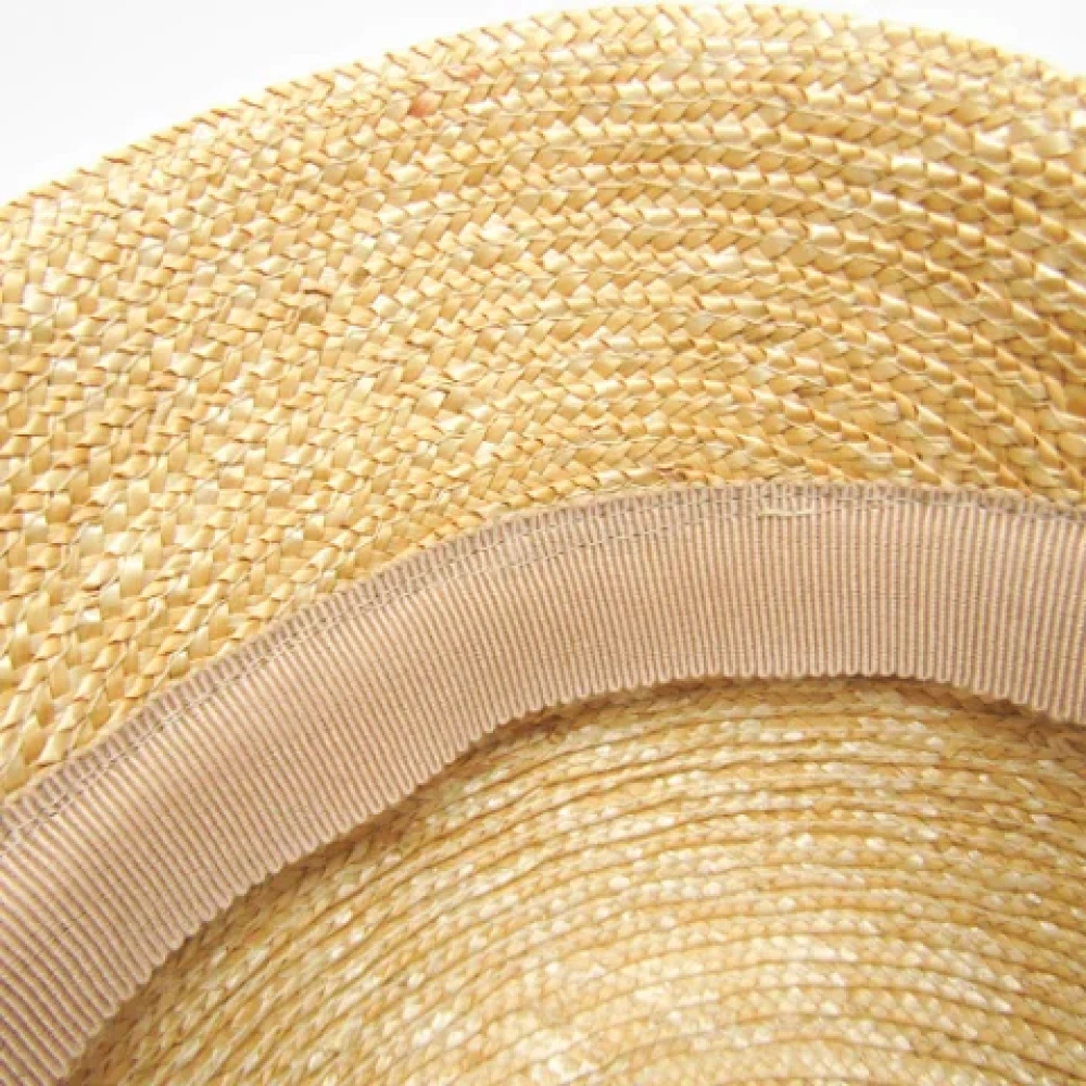 Miu Pre-owned Silk hats Beige Dames