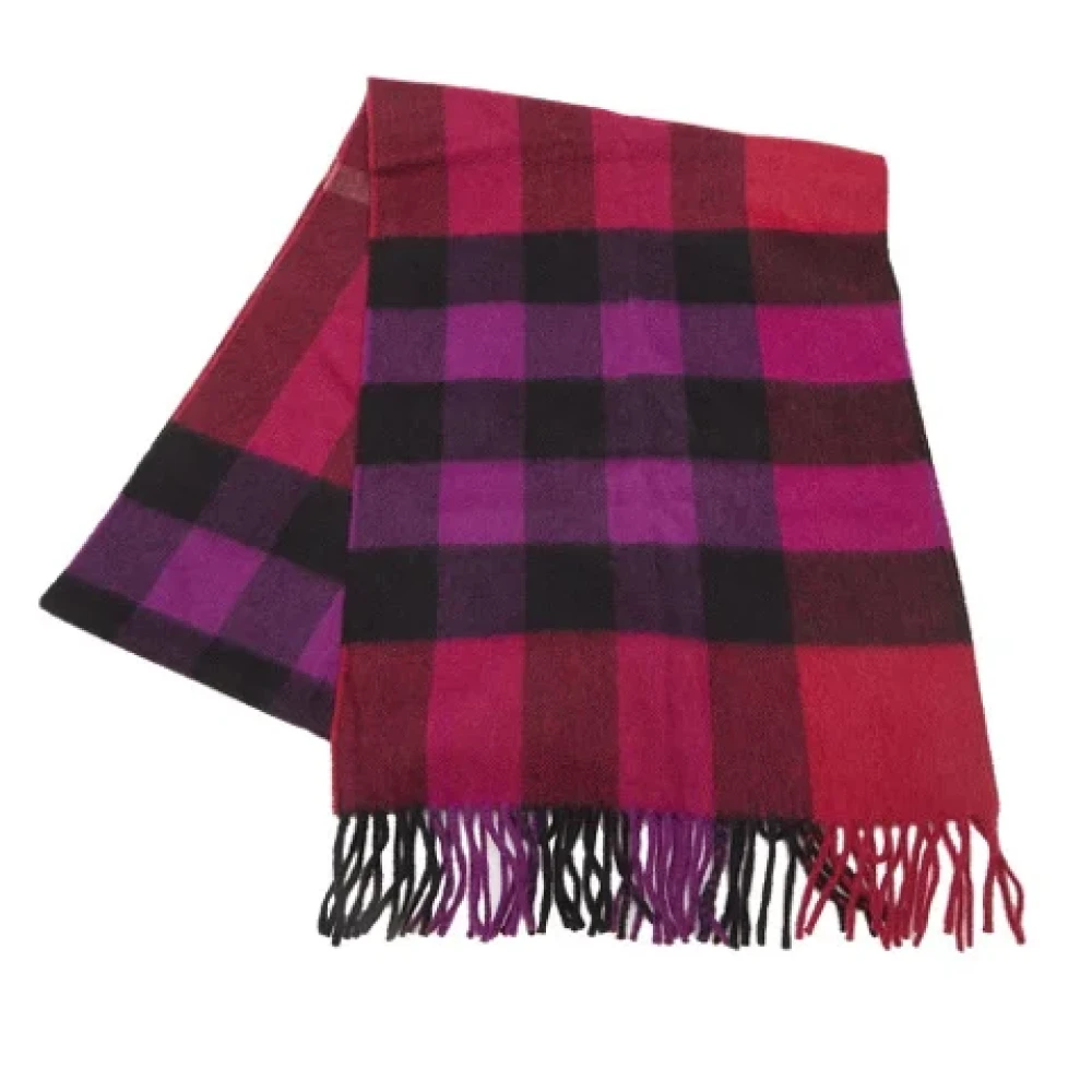 Burberry Vintage Pre-owned Cashmere scarves Multicolor Dames