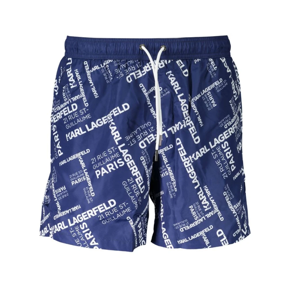 Karl Lagerfeld Men's Blue Swim Boxer - Beachwear - S - Swimwear
