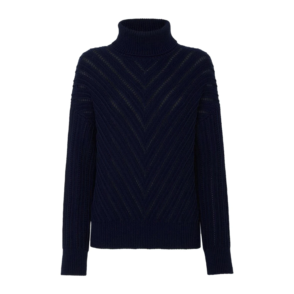 Jacob Cohën Navy Blauw Gebreide Trui Blue Dames