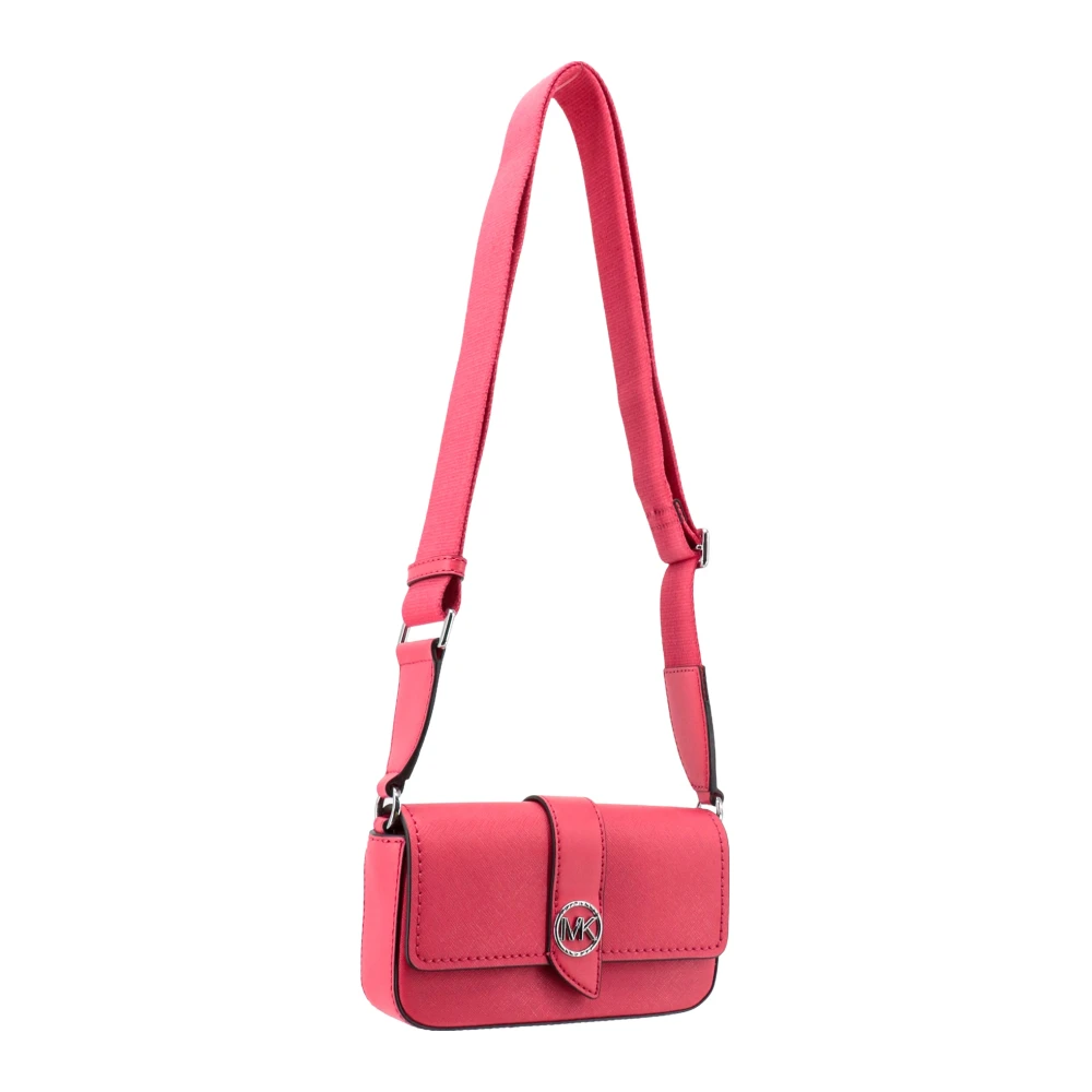 Michael Kors Lederen Schoudertas Pink Dames